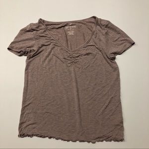 AEO soft and sexy shirt sleeve cropped tshirt m